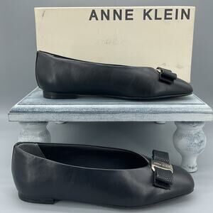 NEW Anne Klein Women’s Willow Ballet Flats Black Size 6M